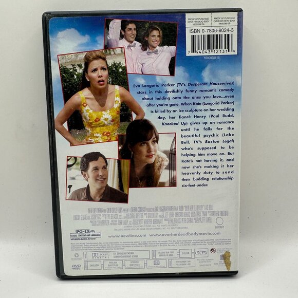 Over Her Dead Body DVD Starring Eva Longoria Parker Paul Rudd Lake Bell - Picture 2 of 3